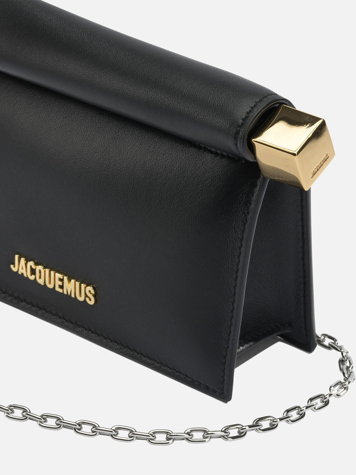 Jacquemus "La Petite Rond Carrè" Clutch Bag Black - VIETTI