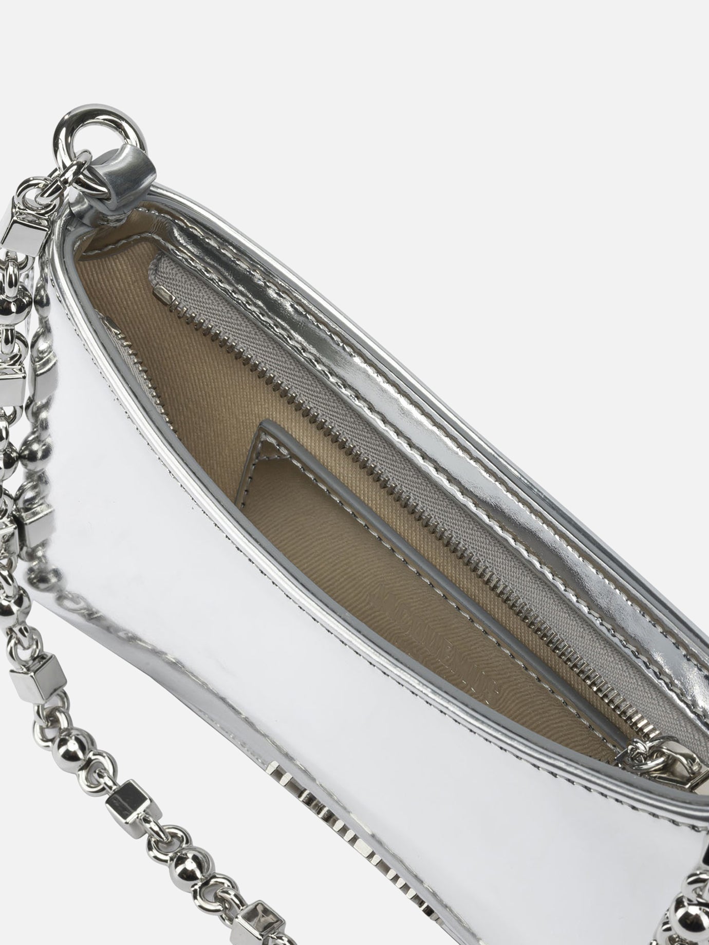 Borse piccole 69% polyurethane 31% polyester - Lining: 100% cotton  Argento - Jacquemus Donna | PDP | VIETTI Online Store | Zoom-Modal_5
