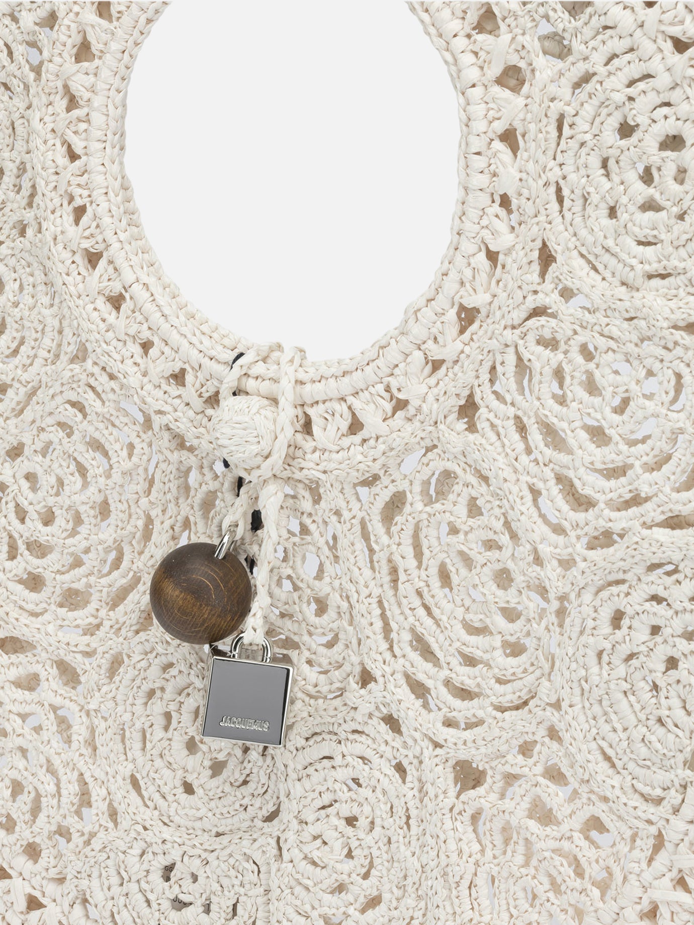 Medium bags 100% polyamide - Secondary fabric: 100% cow leather  White - Jacquemus Women | PDP | VIETTI Online Store | thumbnail_4