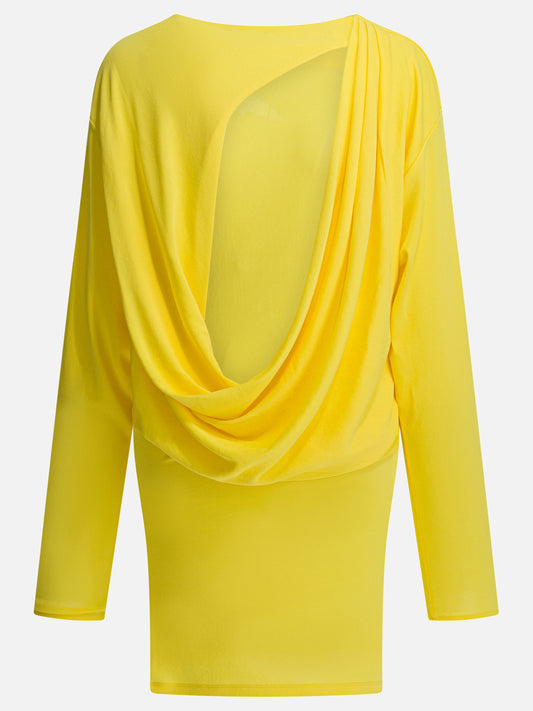 Mini dresses Solid colour  Yellow - Jacquemus Women | PLP | VIETTI Online Store | 2
