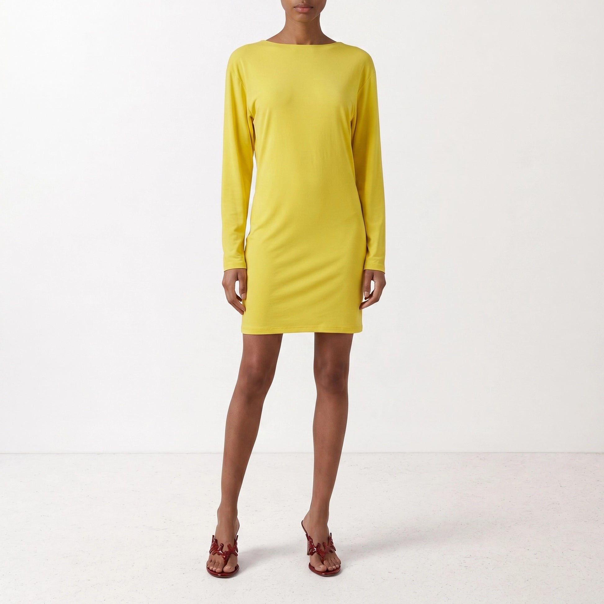 Mini dresses Solid colour  Yellow - Jacquemus Women | PDP | VIETTI Online Store | thumbnail_2