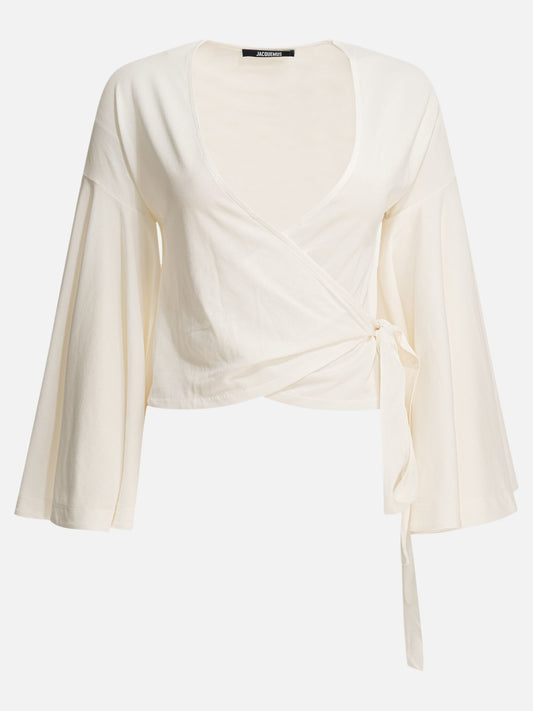 Jacquemus Casual wrap-around top White

