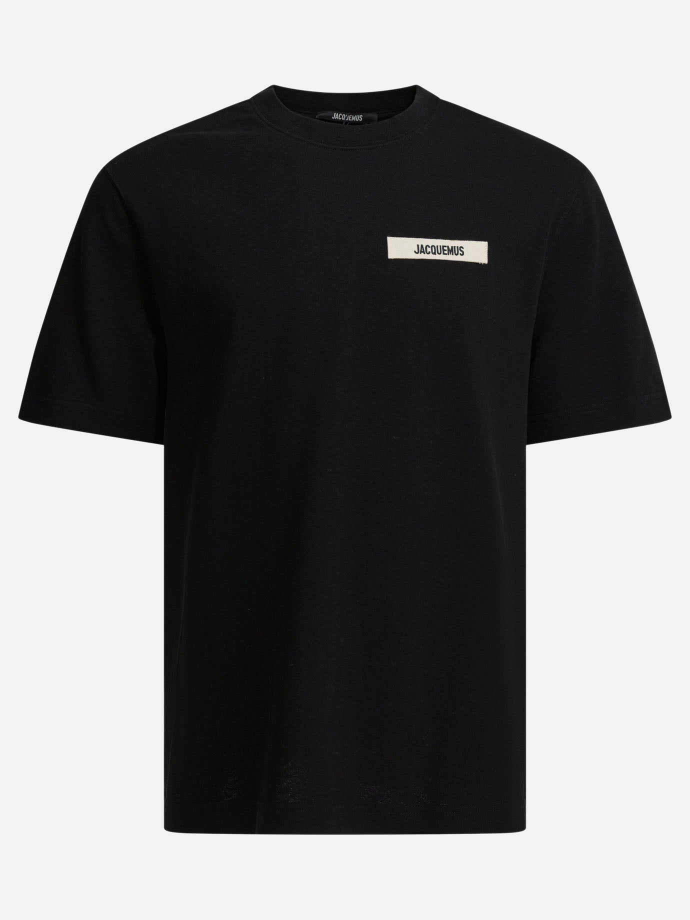 Crewneck t-shirts Logo  Black - Jacquemus Men | PDP | VIETTI Online Store | Zoom-Modal
