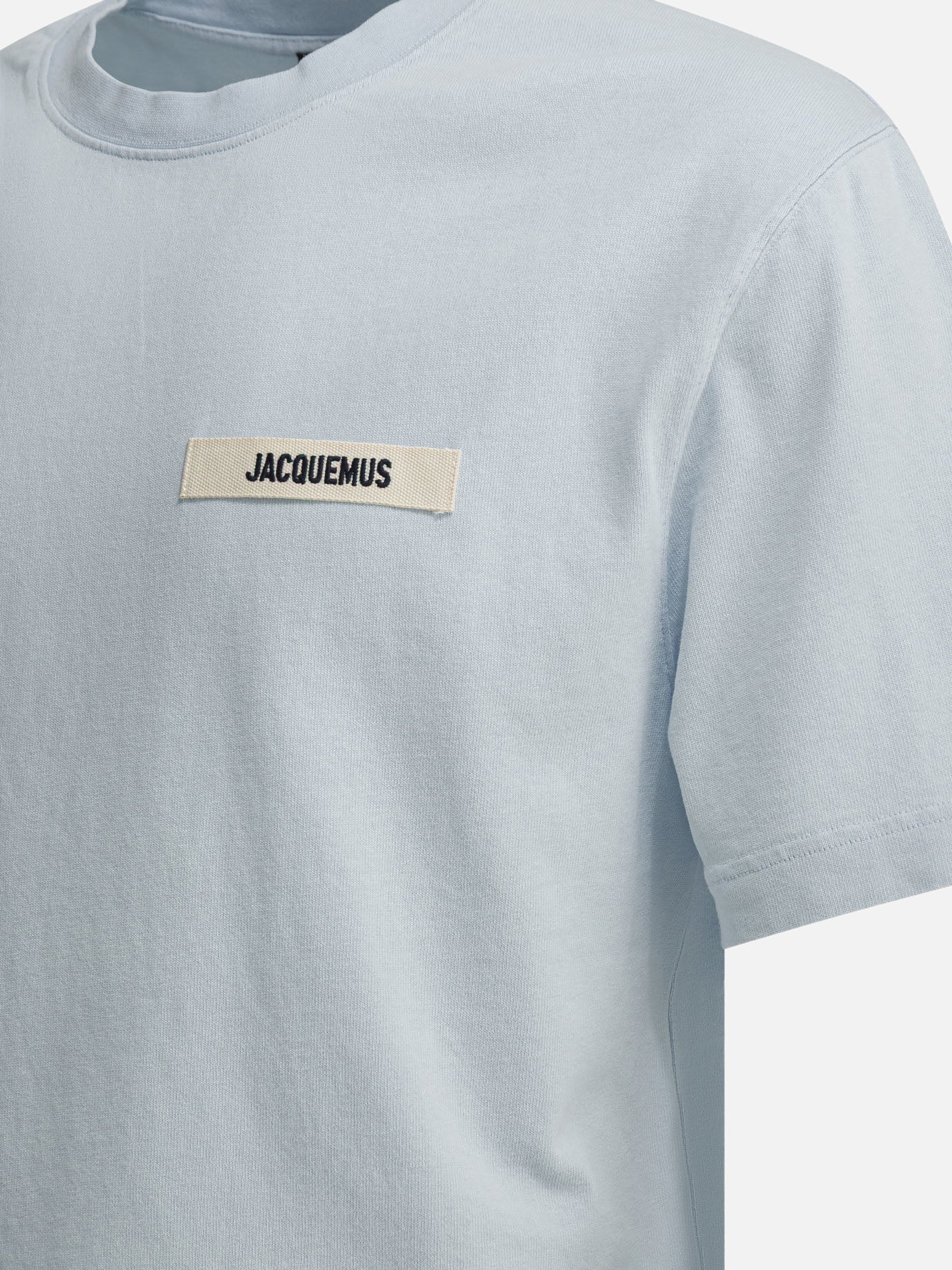 Crewneck t-shirts Logo  Light blue - Jacquemus Men | PDP | VIETTI Online Store | thumbnail_4