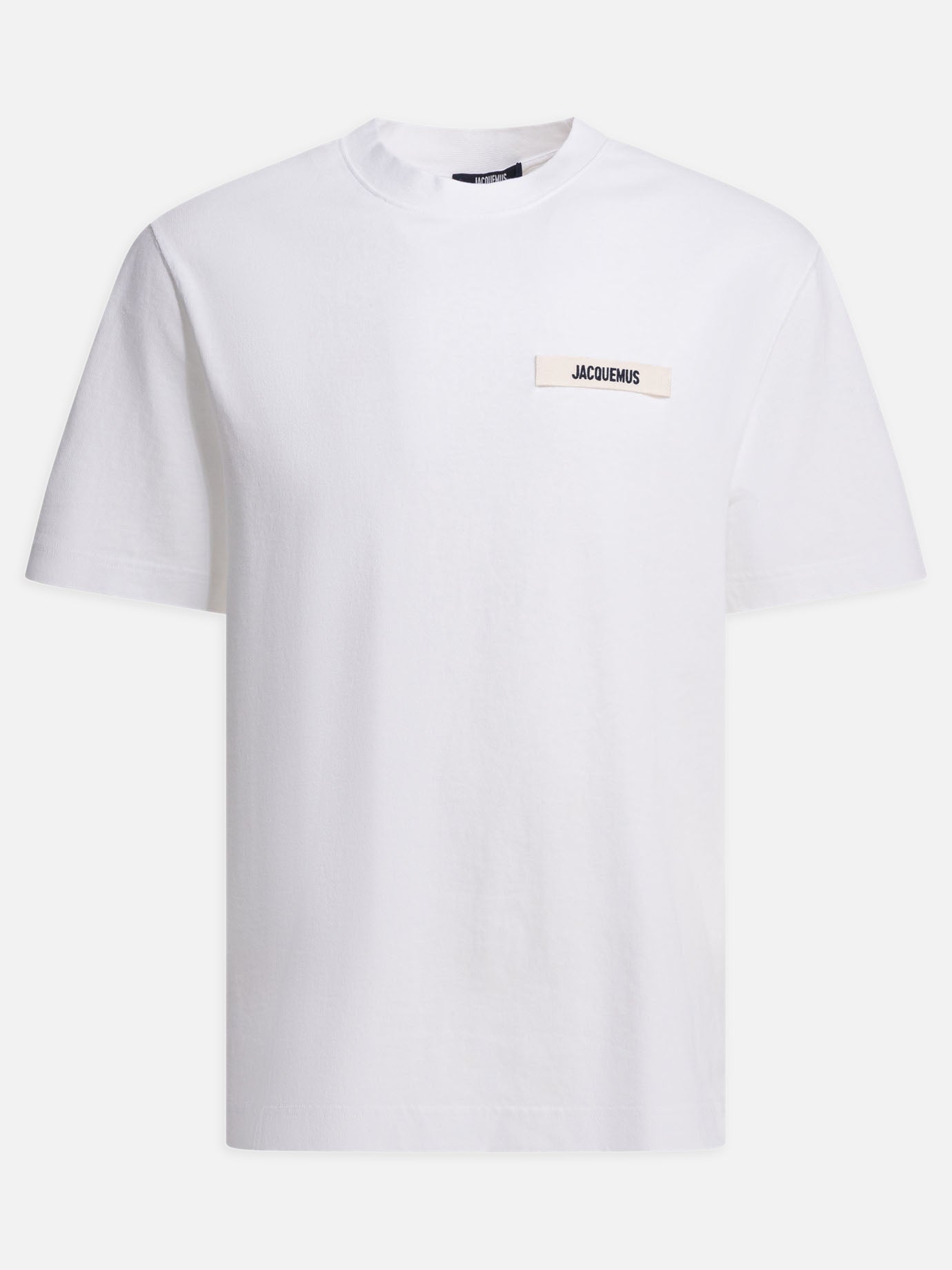 T-shirt girocollo Logo  Bianco - Jacquemus Uomo | PDP | VIETTI Online Store | thumbnail