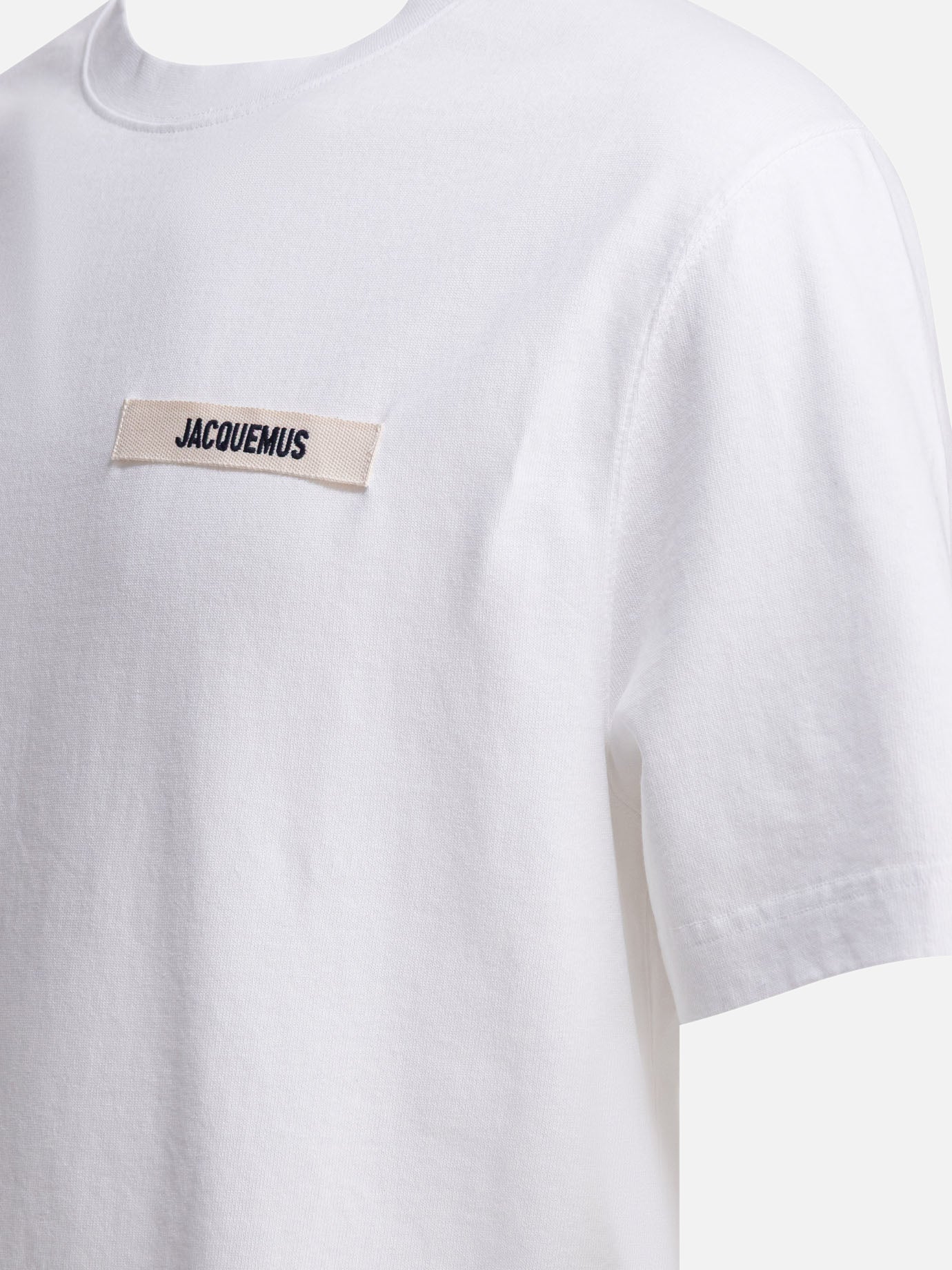 T-shirt girocollo Logo  Bianco - Jacquemus Uomo | PDP | VIETTI Online Store | Zoom-Modal_4
