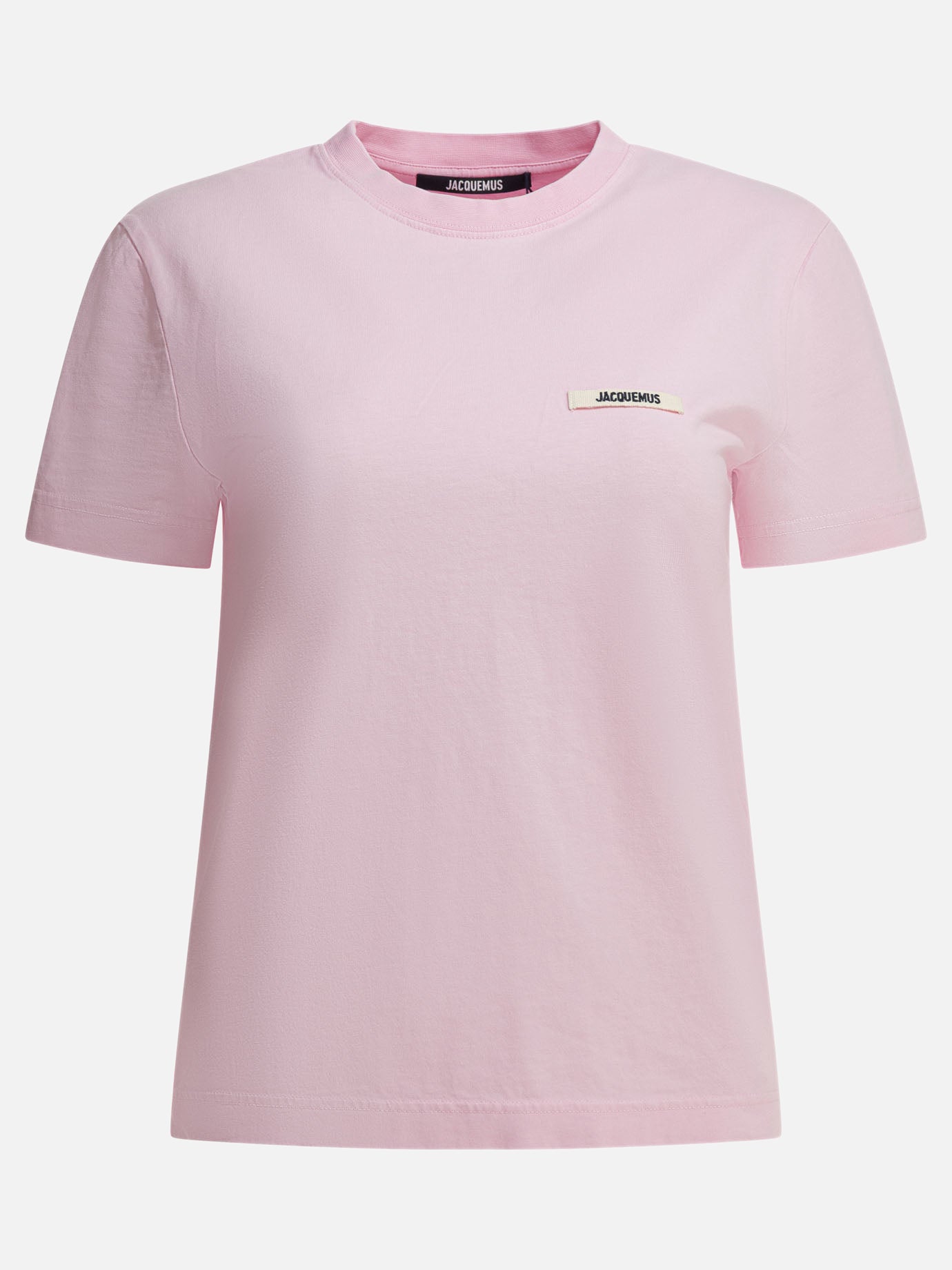 T-shirt girocollo Logo  Rosa - Jacquemus Donna | PDP | VIETTI Online Store | Zoom-Modal
