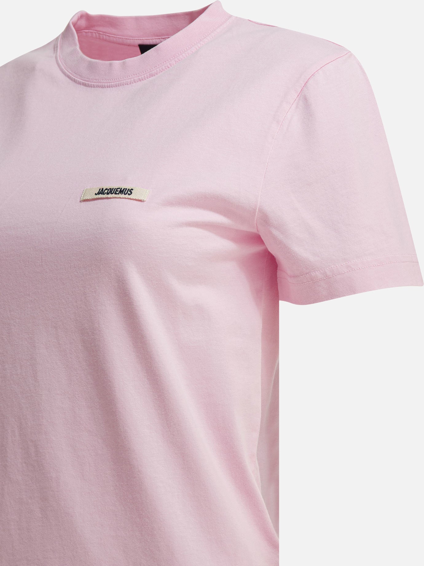 T-shirt girocollo Logo  Rosa - Jacquemus Donna | PDP | VIETTI Online Store | thumbnail_4