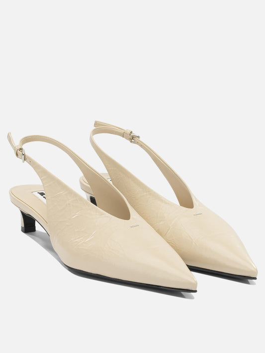 Slingback 100% calf leather - 100% calf leather  Beige - Jil Sander Donna | PLP | VIETTI Online Store | 2
