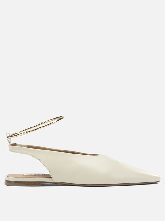 Classic ballet flats 100% goat leather - 100% calf leather  Beige - Jil Sander Women | PDP | VIETTI Online Store 
