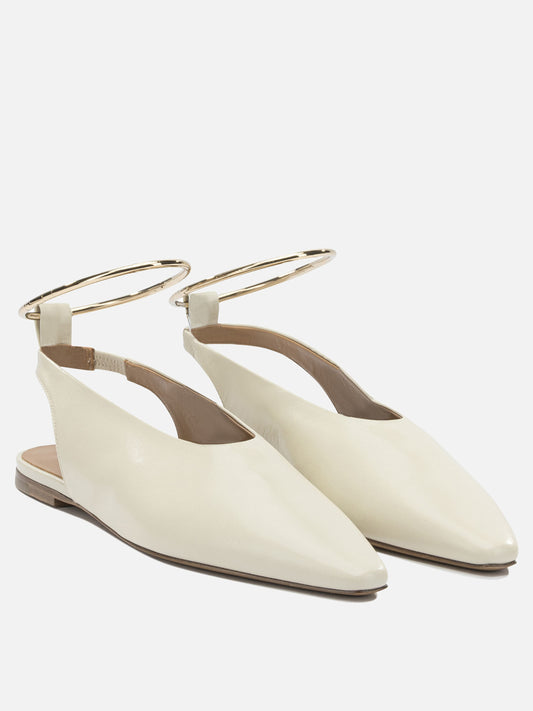 Classic ballet flats 100% goat leather - 100% calf leather  Beige - Jil Sander Women | PDP | VIETTI Online Store | 2
