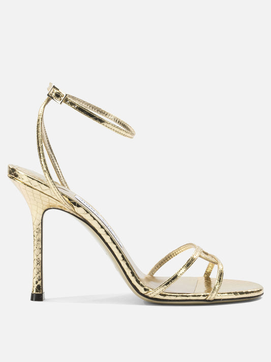 Sandali con tacco 1998 LEO 100  Oro - Jimmy Choo Donna | PDP | VIETTI Online Store 
