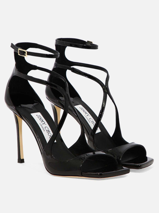 Sandali con tacco 95% calf leather 5% lamb leather - 100% calf leather  Nero - Jimmy Choo Donna | PDP | VIETTI Online Store | 2

