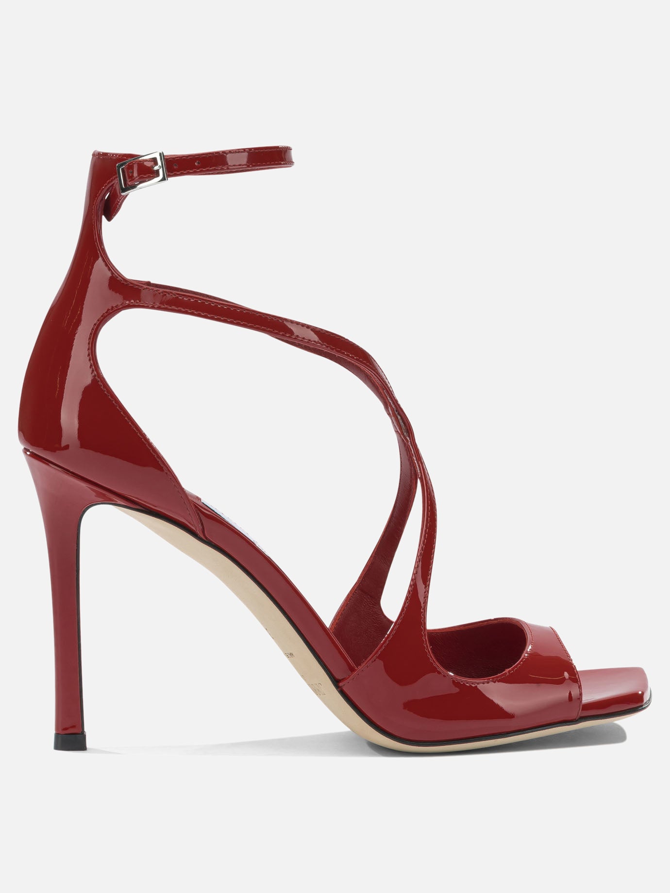 Sandali con tacco 85% leather 5% salpa 5% plastic 5% metal - 100% calf  Rosso - Jimmy Choo Donna | PDP | VIETTI Online Store | thumbnail