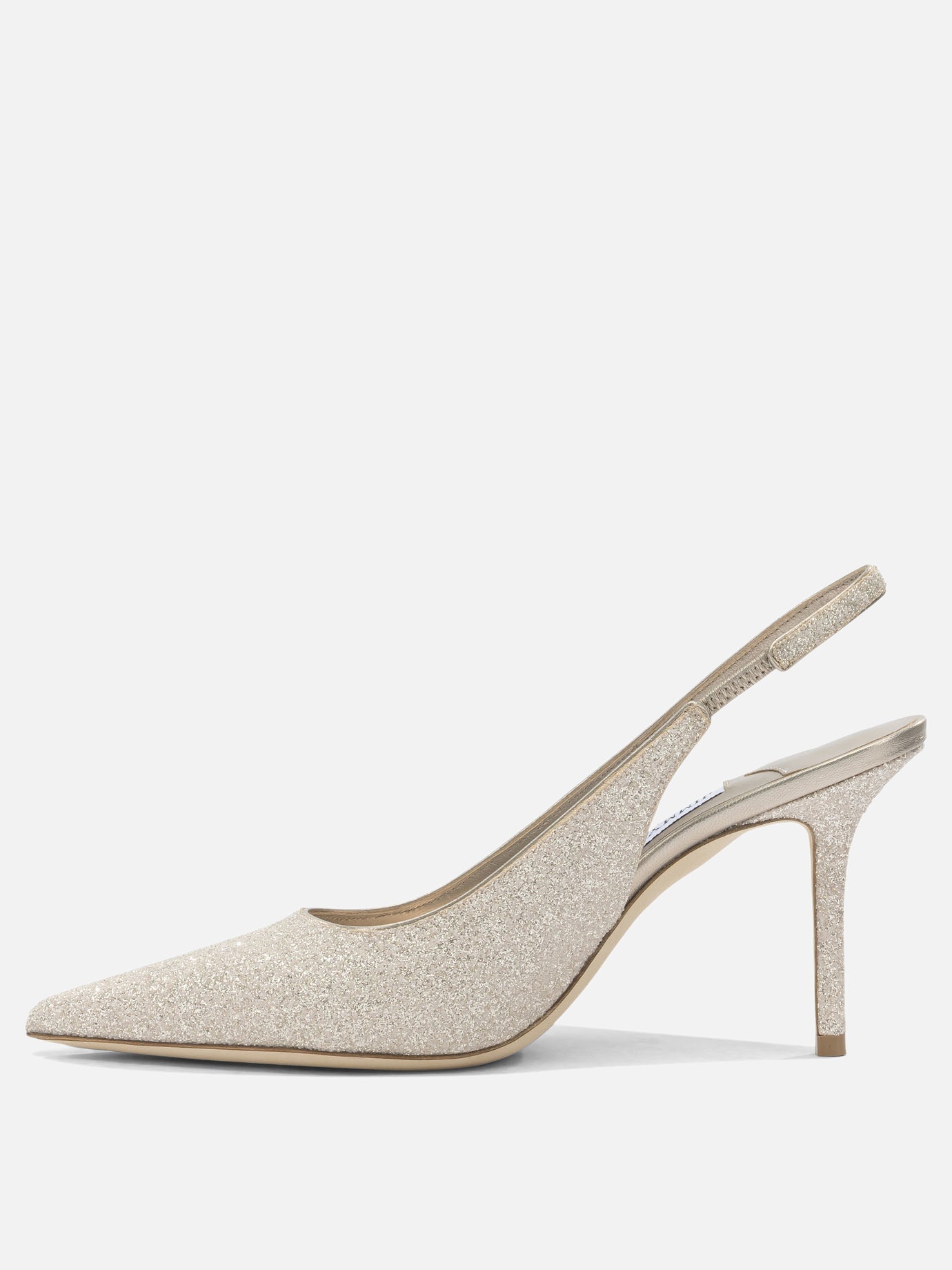Slingbacks 68% textile 20% leather 5% salpa 3% metal 4% plastic - 100% calf  Gold - Jimmy Choo Women | PDP | VIETTI Online Store | Zoom-Modal_3
