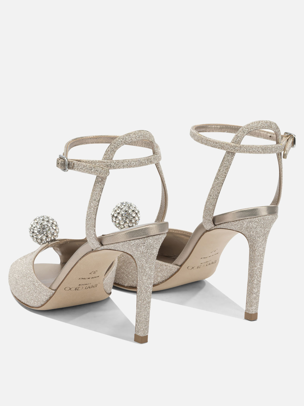 Jimmy Choo "Sacora 85mm" heeled sandals Gold - VIETTI
