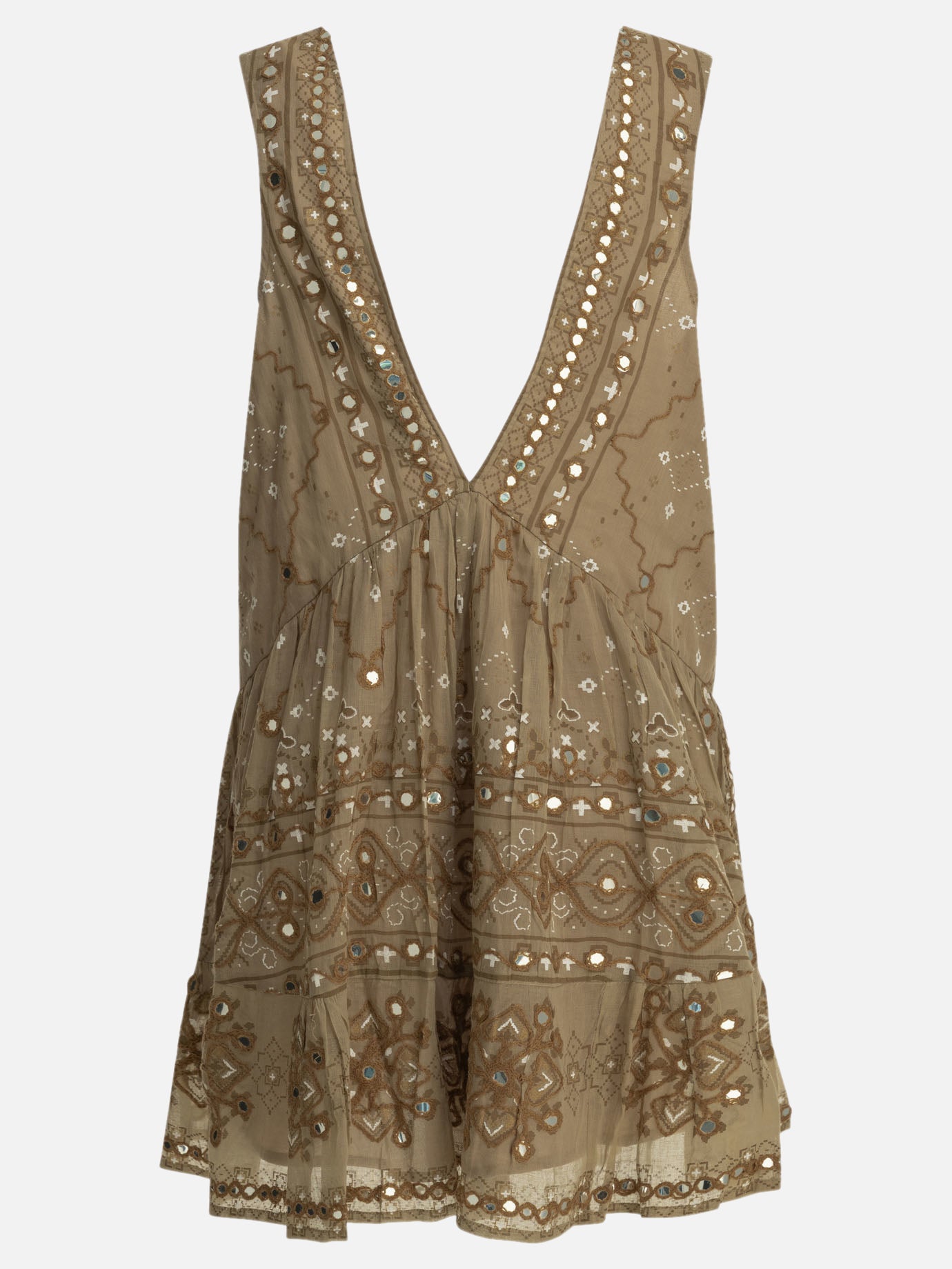 Juliet Dunn Short A-line dress Brown - Women