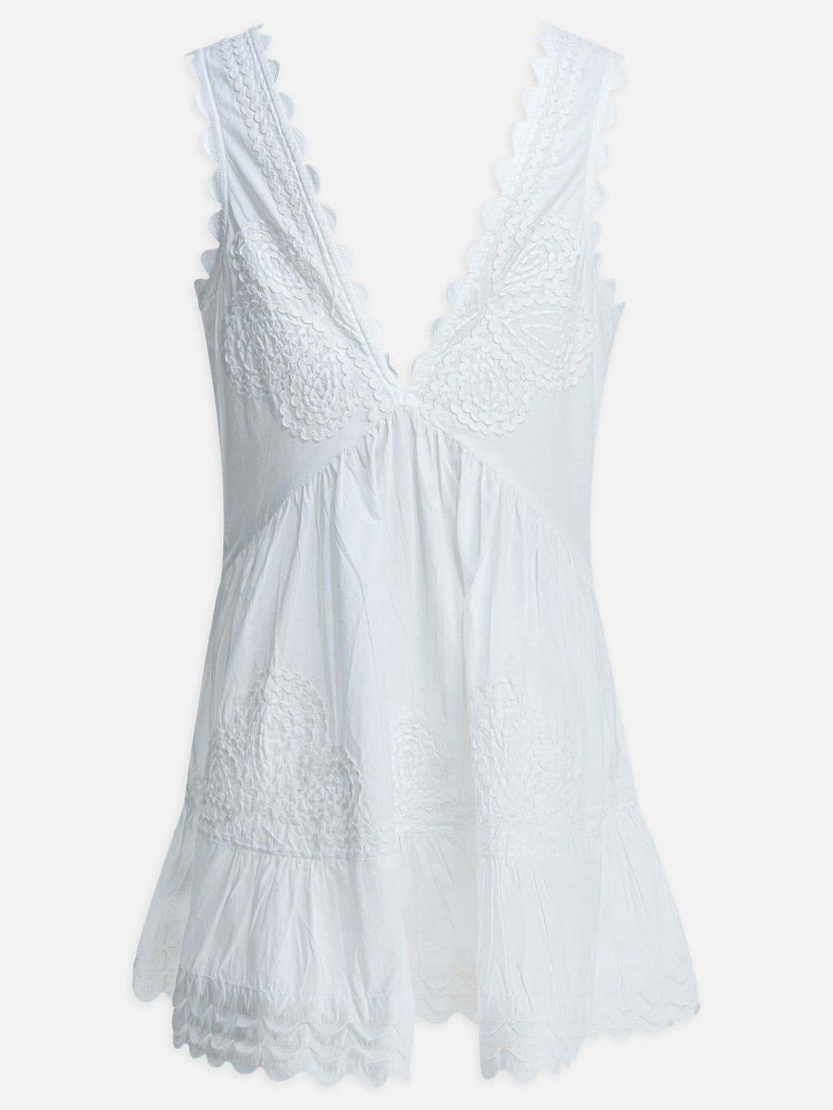 Juliet Dunn Short A-line dress White - VIETTI
