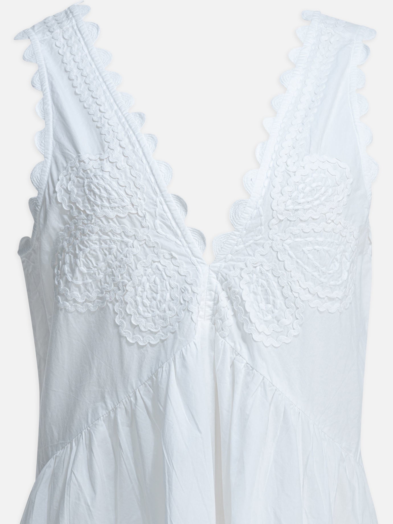 Mini dresses Embroidered  White - Juliet Dunn Women | PDP | VIETTI Online Store | Zoom-Modal_3
