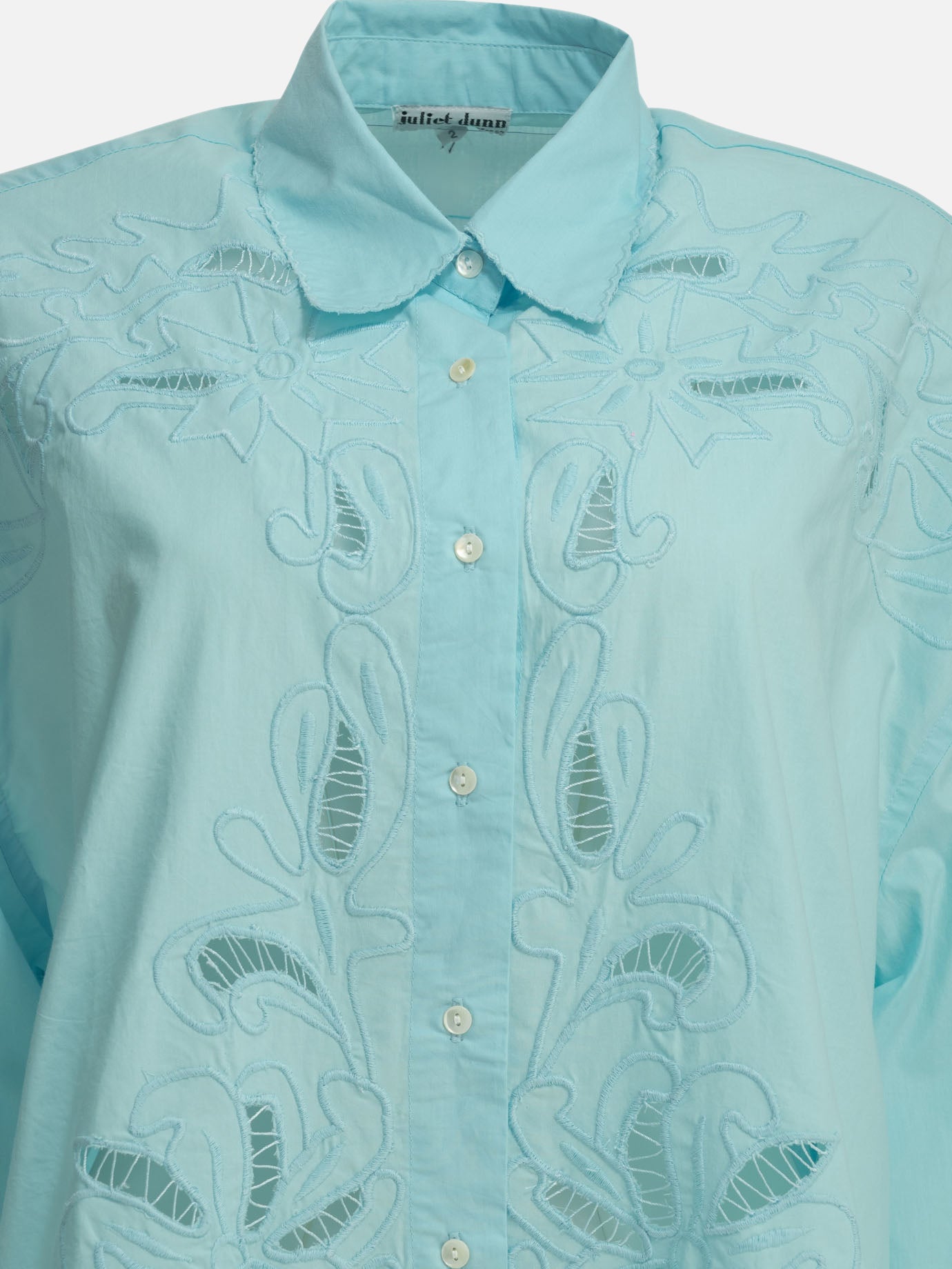 Casual shirts Embroidered  Light blue - Juliet Dunn Women | PDP | VIETTI Online Store | Zoom-Modal_3
