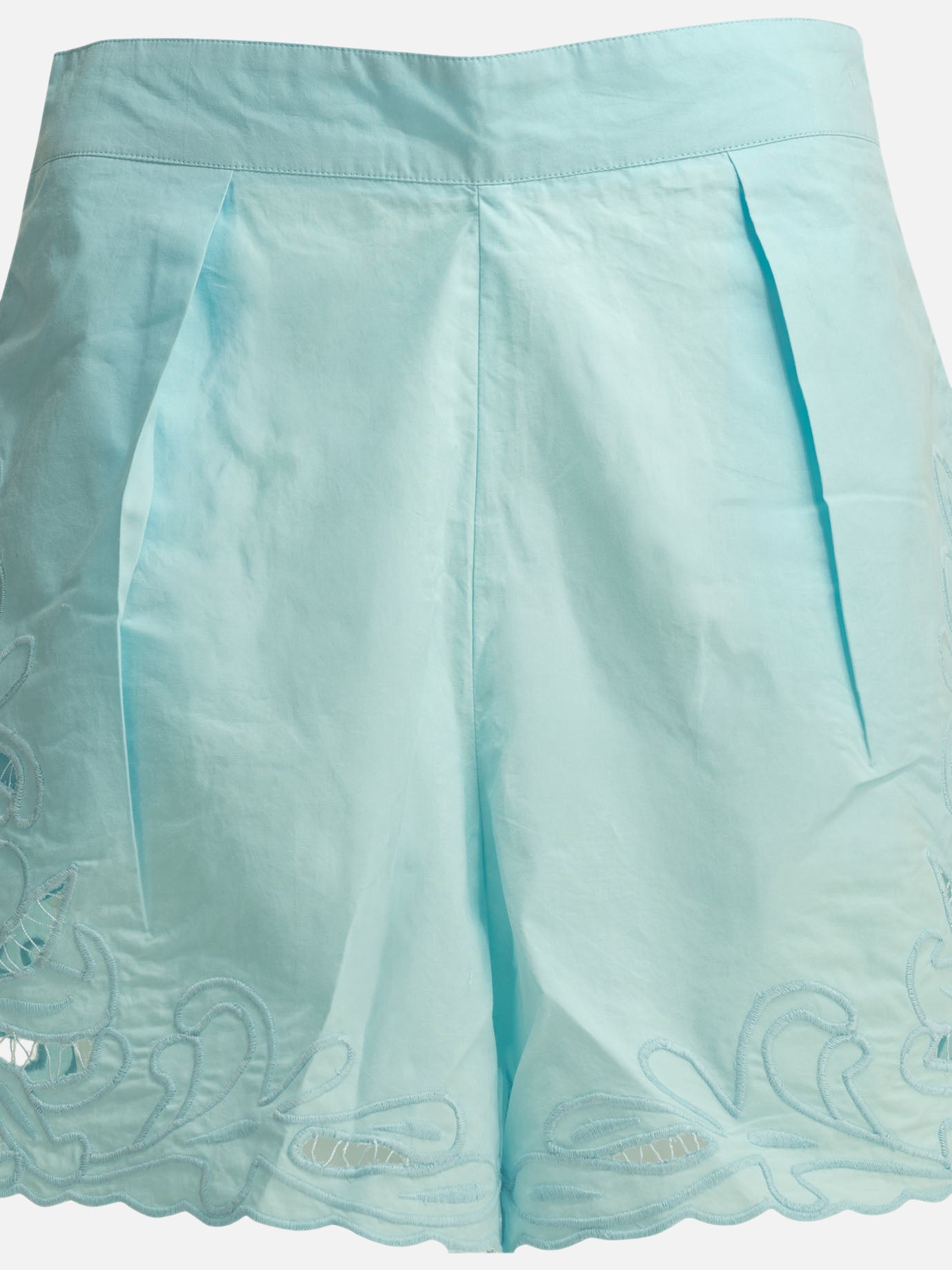 Formal shorts Embroidered  Light blue - Juliet Dunn Women | PDP | VIETTI Online Store | Zoom-Modal_3
