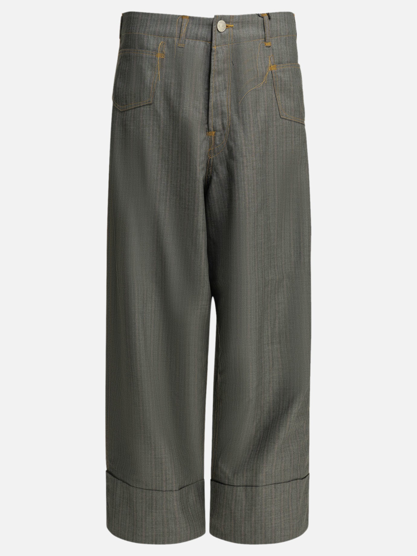 Leisure trousers Pinstriped  Grey - Junya Watanabe MAN Men | PDP | VIETTI Online Store | Zoom-Modal
