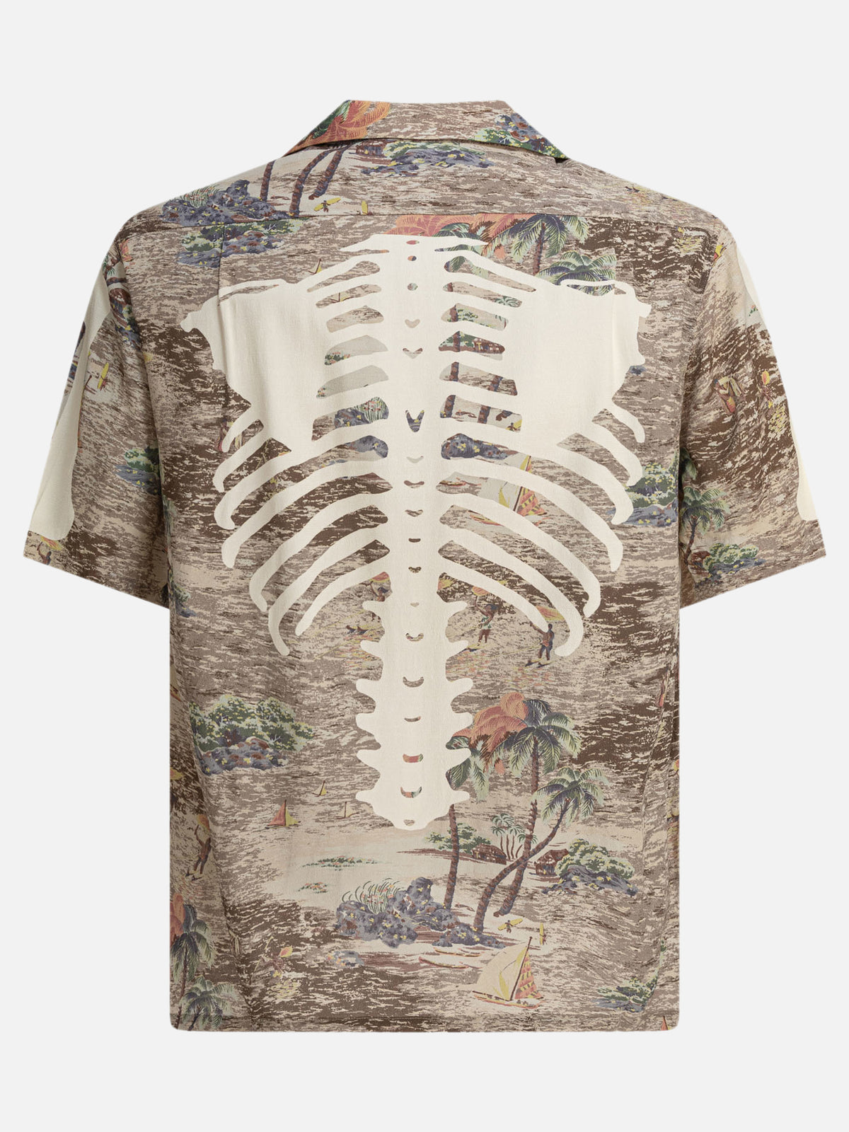 KAPITAL "Kamekameha Bone" Casual Shirt Beige

