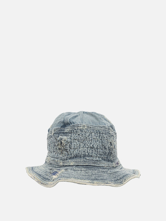 KAPITAL "The Old Man and The Sea" Bucket Hat Blue

