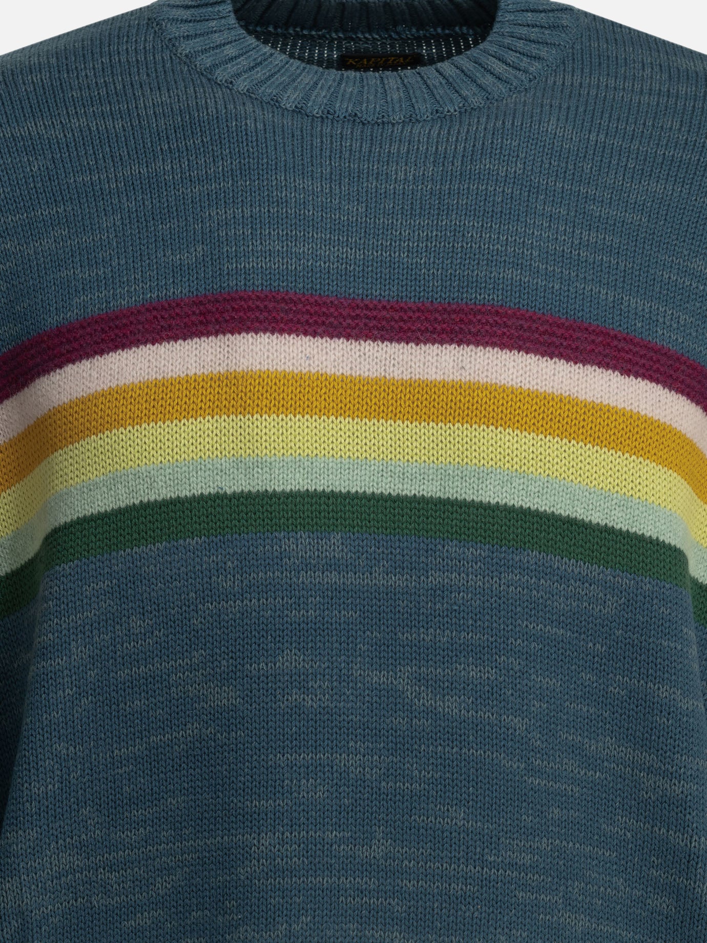 Crewneck sweaters Striped  Blue - KAPITAL Men | PDP | VIETTI Online Store | thumbnail_3