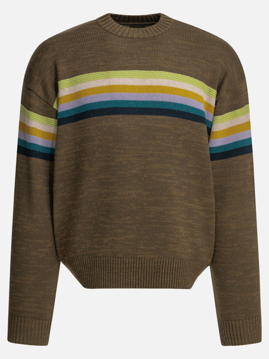 Crewneck sweaters Striped  Brown - KAPITAL Men | PDP | VIETTI Online Store 
