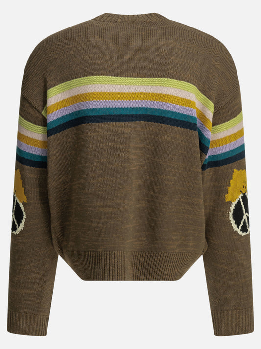 Crewneck sweaters Striped  Brown - KAPITAL Men | PDP | VIETTI Online Store | 2
