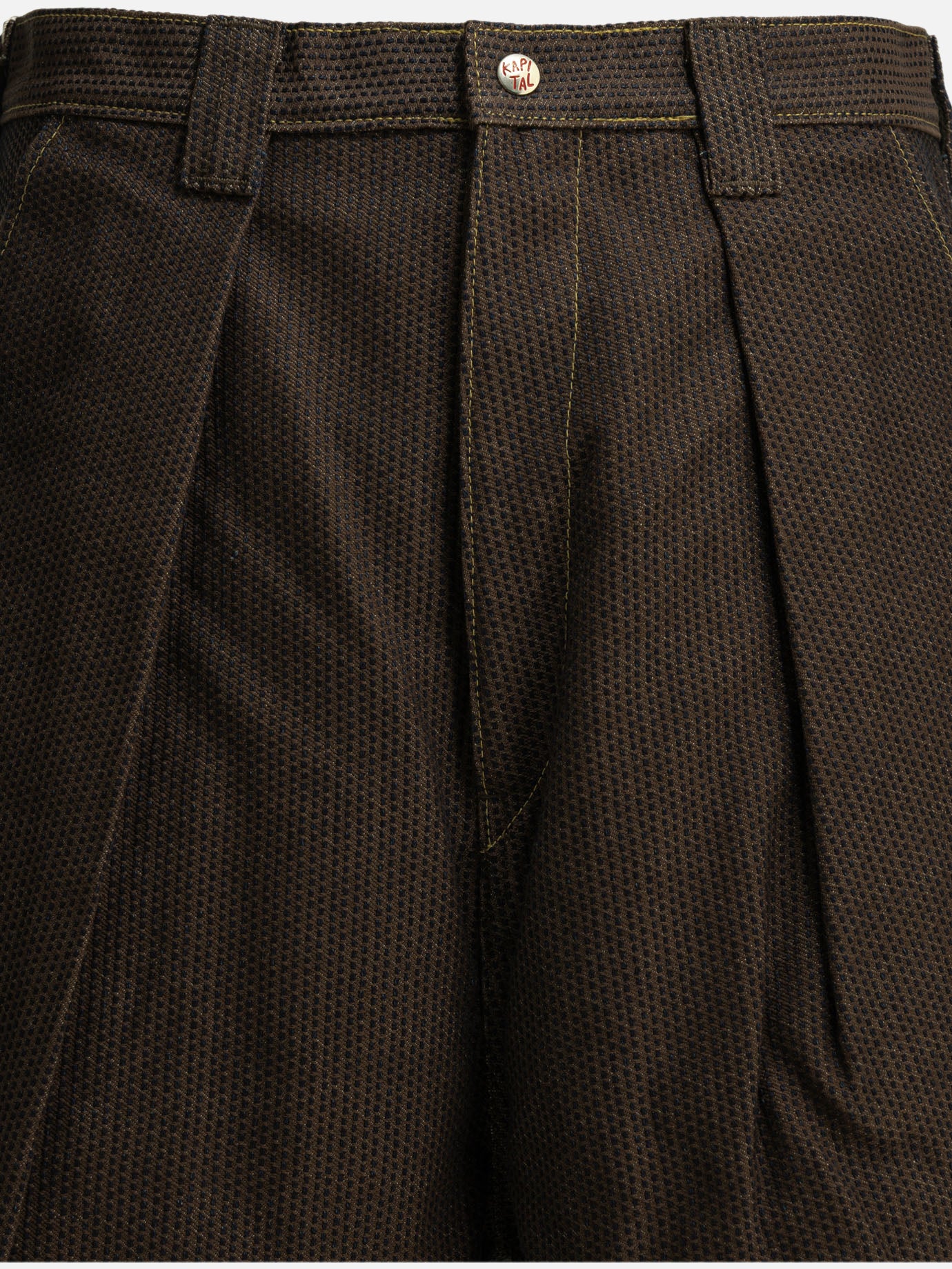 Five pockets shorts Solid colour  Brown - KAPITAL Men | PDP | VIETTI Online Store | thumbnail_3