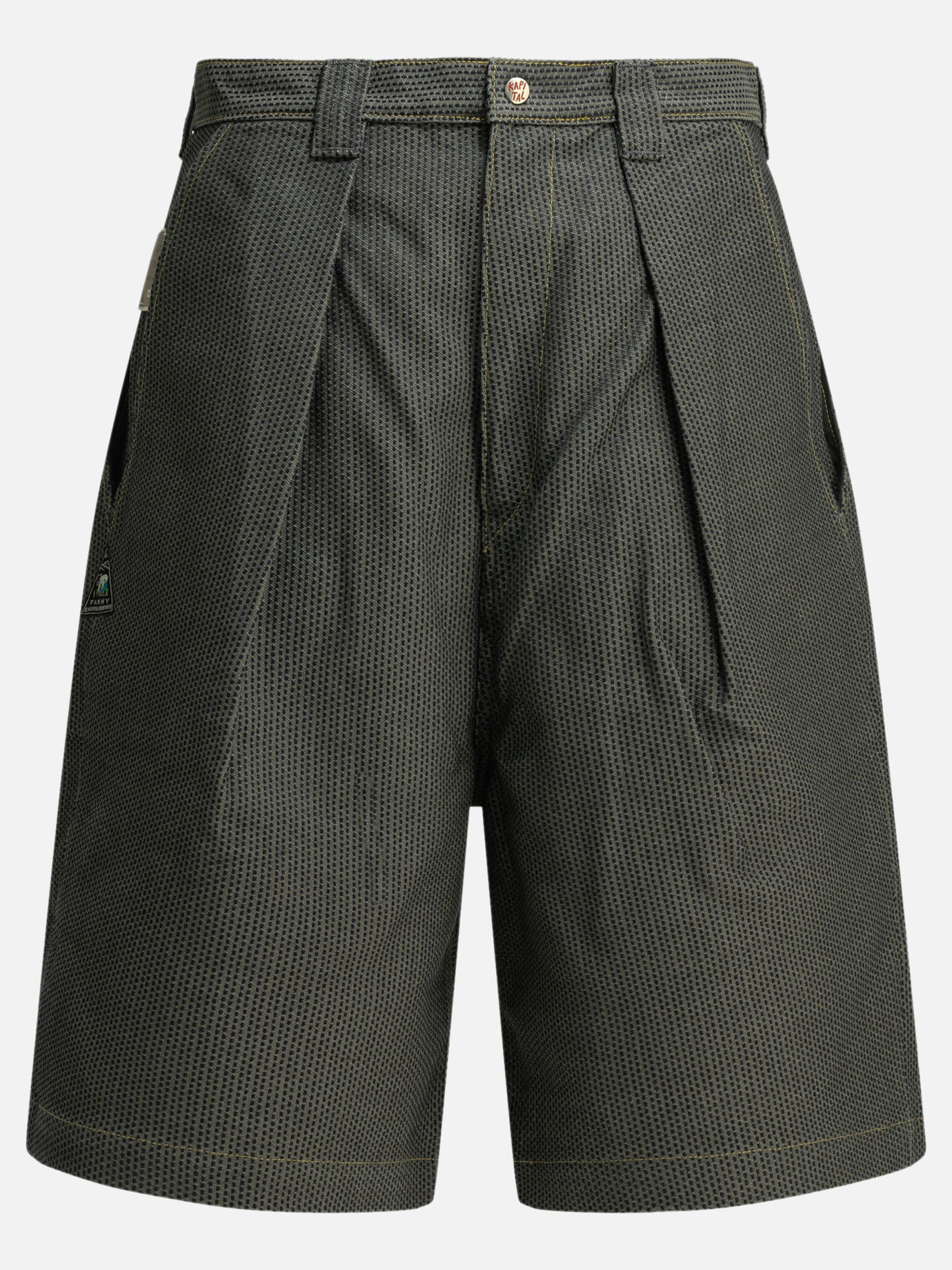 Five pockets shorts Solid colour  Grey - KAPITAL Men | PDP | VIETTI Online Store | thumbnail