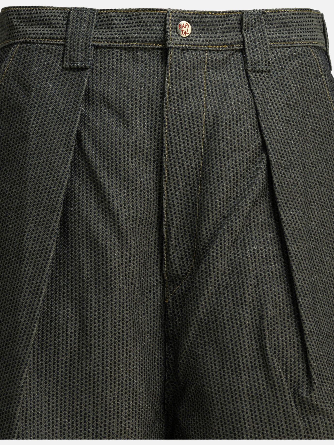 Five pockets shorts Solid colour  Grey - KAPITAL Men | PDP | VIETTI Online Store | thumbnail_3