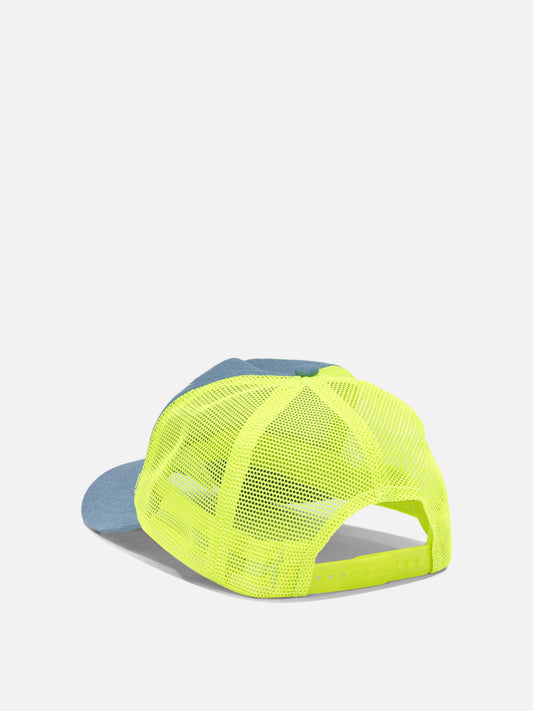 KAPITAL "Denim Repair Service" trucker hat Yellow

