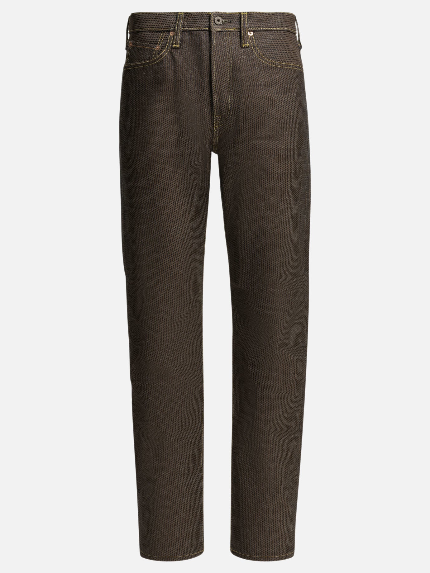 Straight-leg jeans Solid colour  Brown - KAPITAL Men | PDP | VIETTI Online Store | Zoom-Modal
