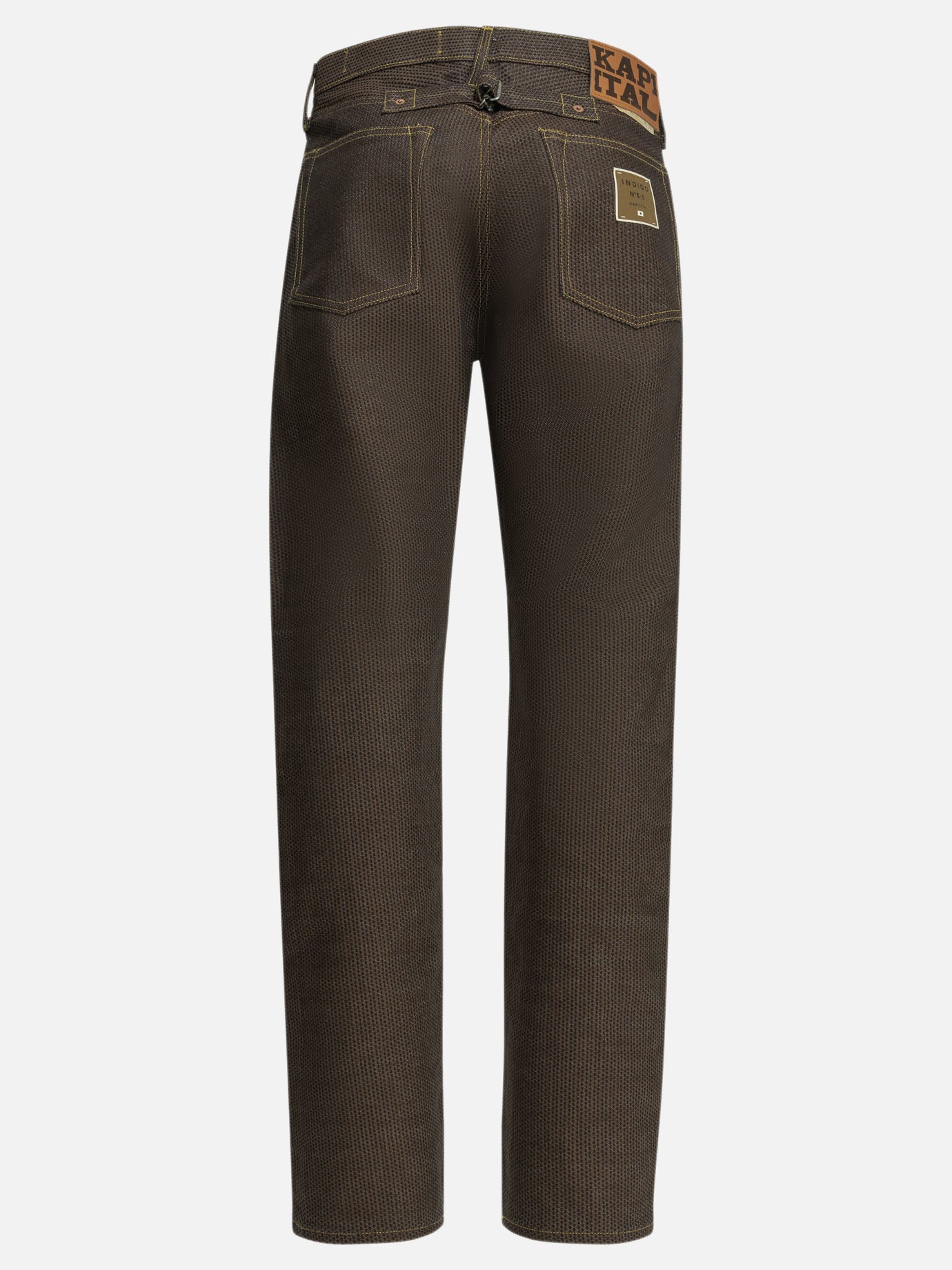 Straight-leg jeans Solid colour  Brown - KAPITAL Men | PDP | VIETTI Online Store | Zoom-Modal_2
