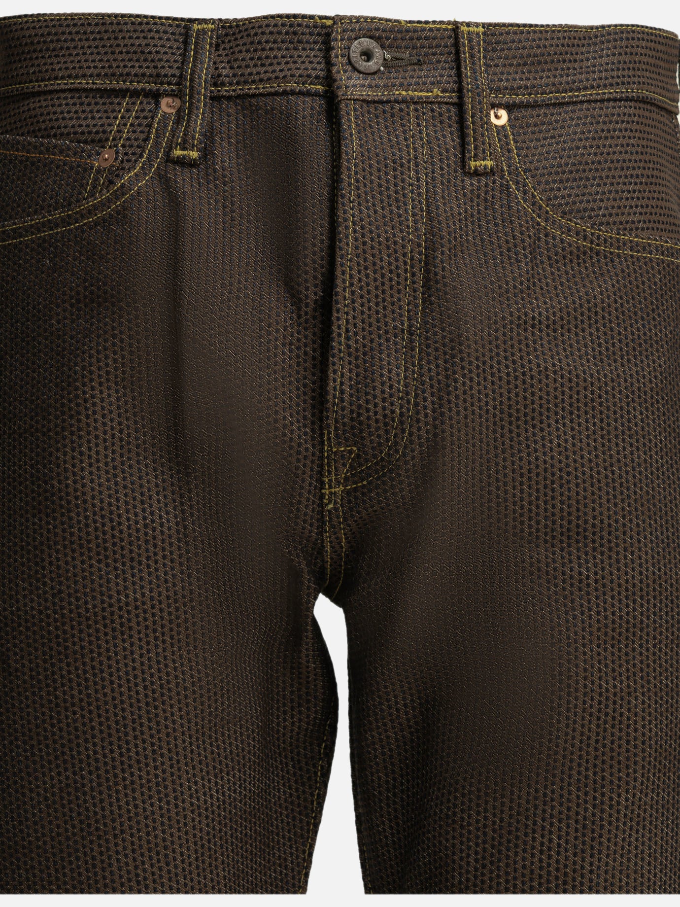 Straight-leg jeans Solid colour  Brown - KAPITAL Men | PDP | VIETTI Online Store | thumbnail_3