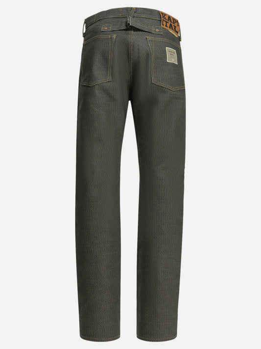 Jeans a gamba dritta Solid colour  Grigio - KAPITAL Uomo | PLP | VIETTI Online Store | 2
