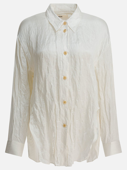 Camicie casual Solid colour  Grigio - Khaite Donna | VIETTI Online Store 
