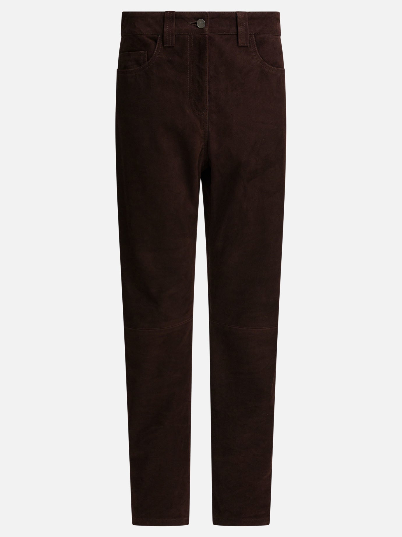 Leisure trousers Solid colour  Brown - Khaite Women | PDP | VIETTI Online Store | Zoom-Modal
