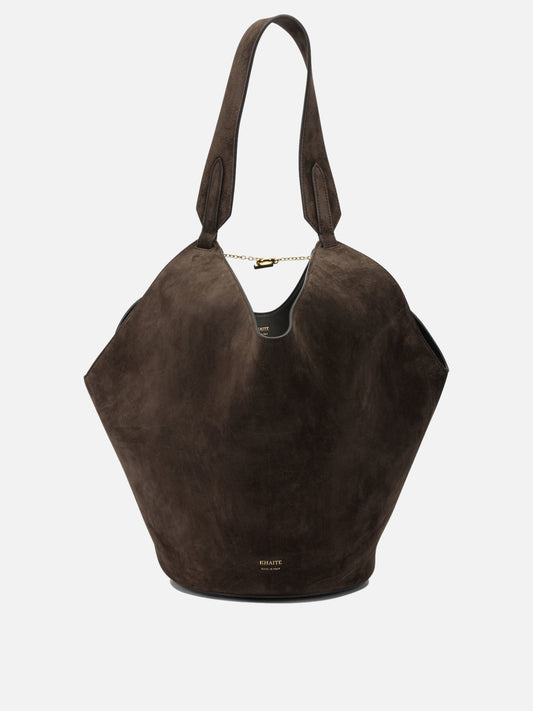 Khaite Medium "Lotus" shoulder bag Brown

