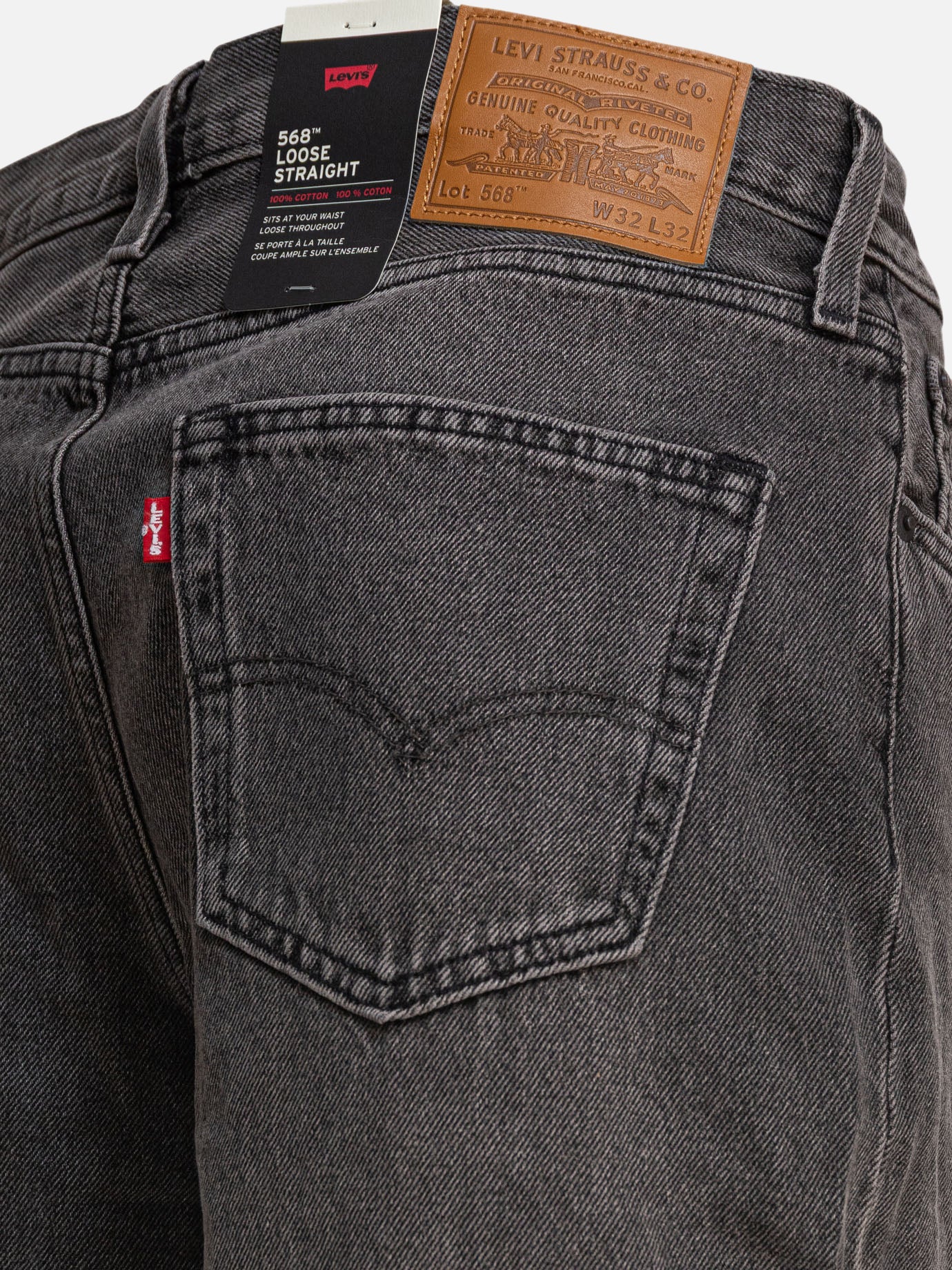 Jeans a gamba larga Solid colour  Grigio - Levi's Uomo | PDP | VIETTI Online Store | Zoom-Modal_4
