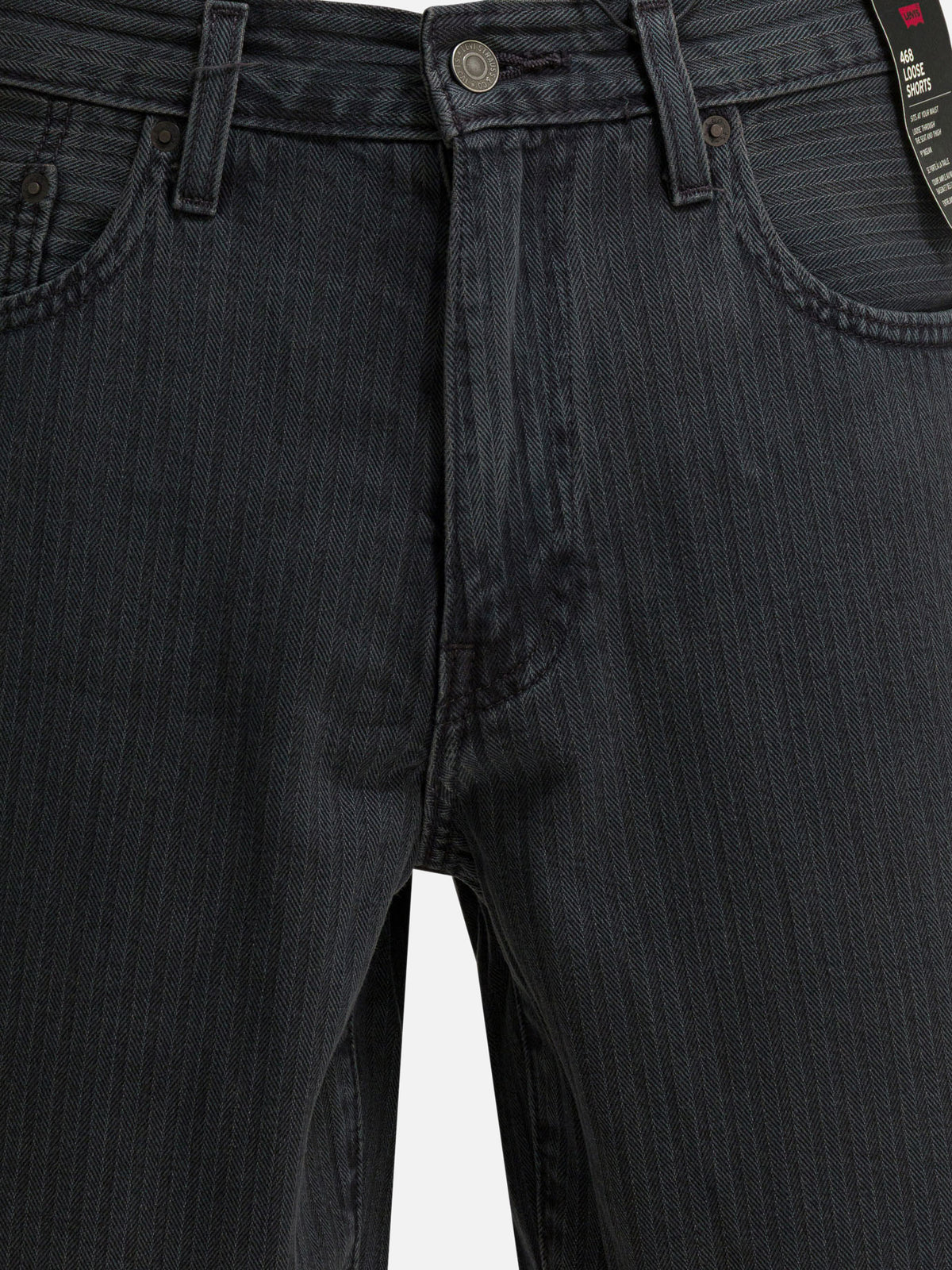 Levi's "468 Stay Loose" Five-pocket shorts Black - VIETTI