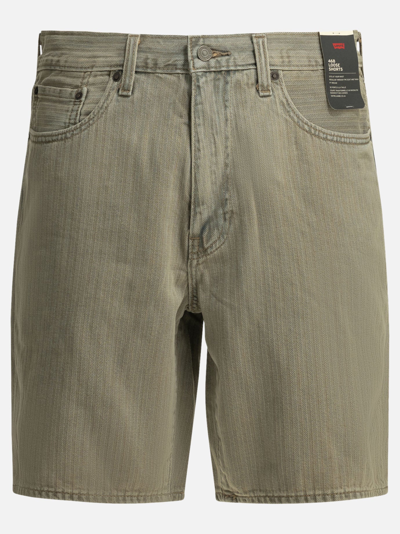 Five pockets shorts Solid colour  Grey - Levi's Men | PDP | VIETTI Online Store | Zoom-Modal

