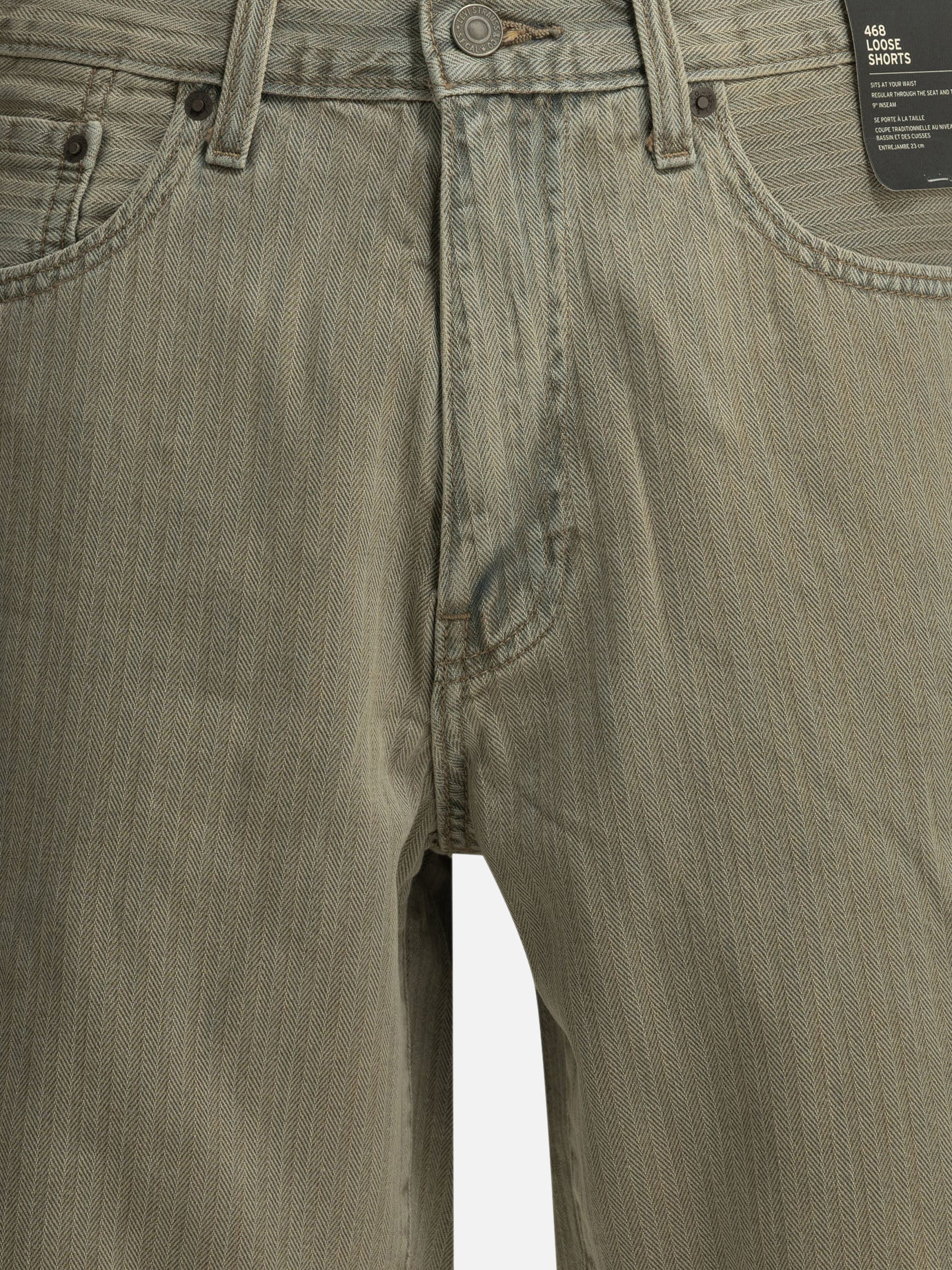 Five pockets shorts Solid colour  Grey - Levi's Men | PDP | VIETTI Online Store | thumbnail_3
