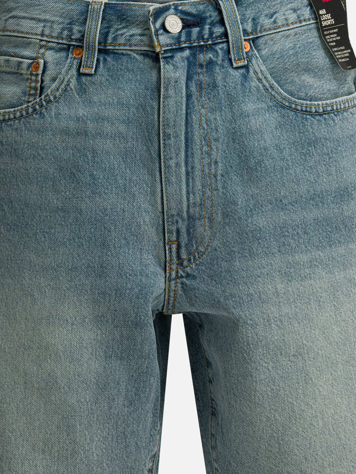 Levi's "468 Stay Loose" Five-pocket shorts Light blue - VIETTI