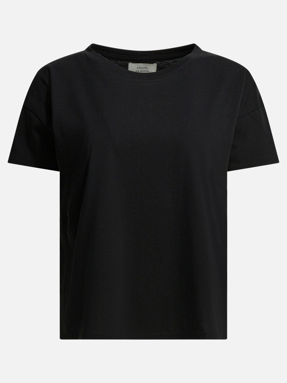 LouLou De Saison "Basiluzzo LDS" Crew-Neck T-Shirt Black - VIETTI