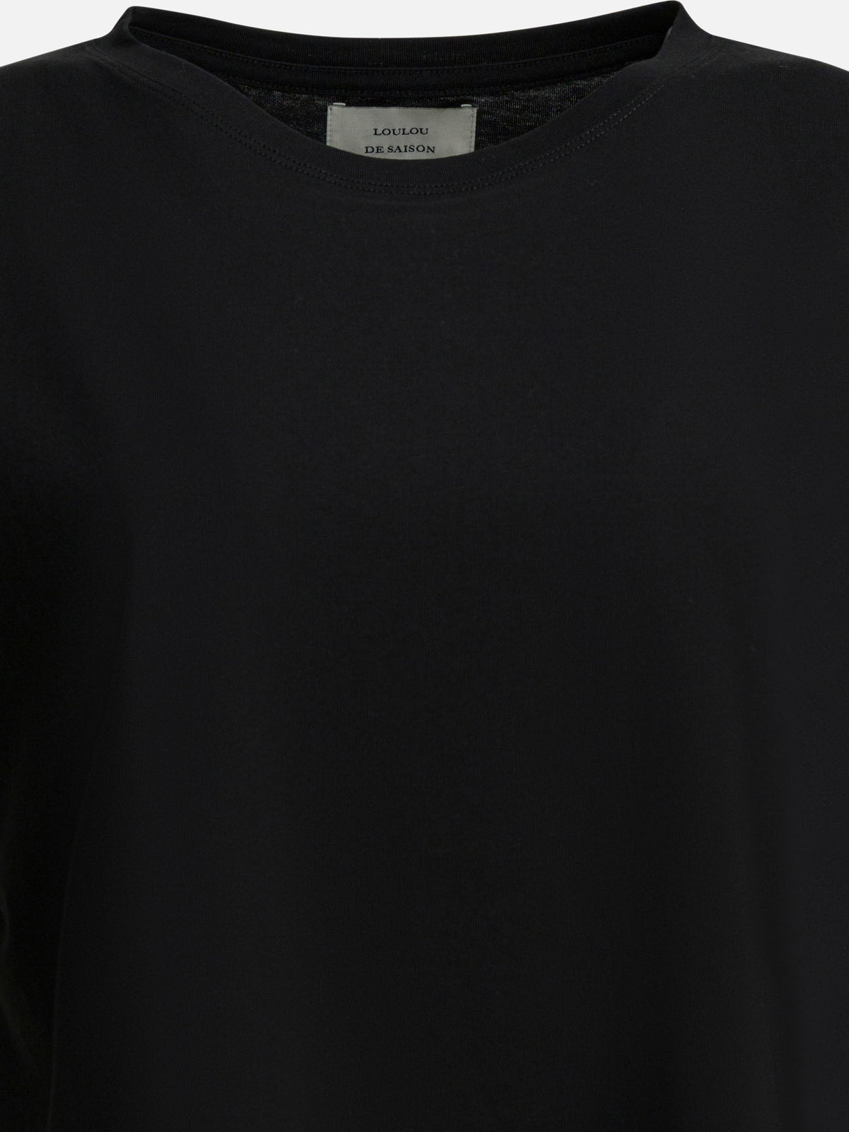 LouLou De Saison "Basiluzzo LDS" Crew-Neck T-Shirt Black


