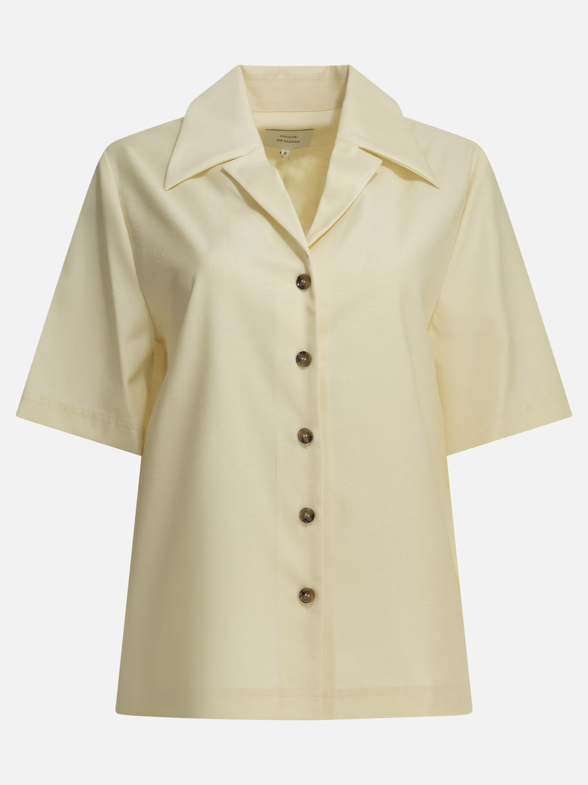 LouLou De Saison Camicia casual in lana e seta Bianco - VIETTI